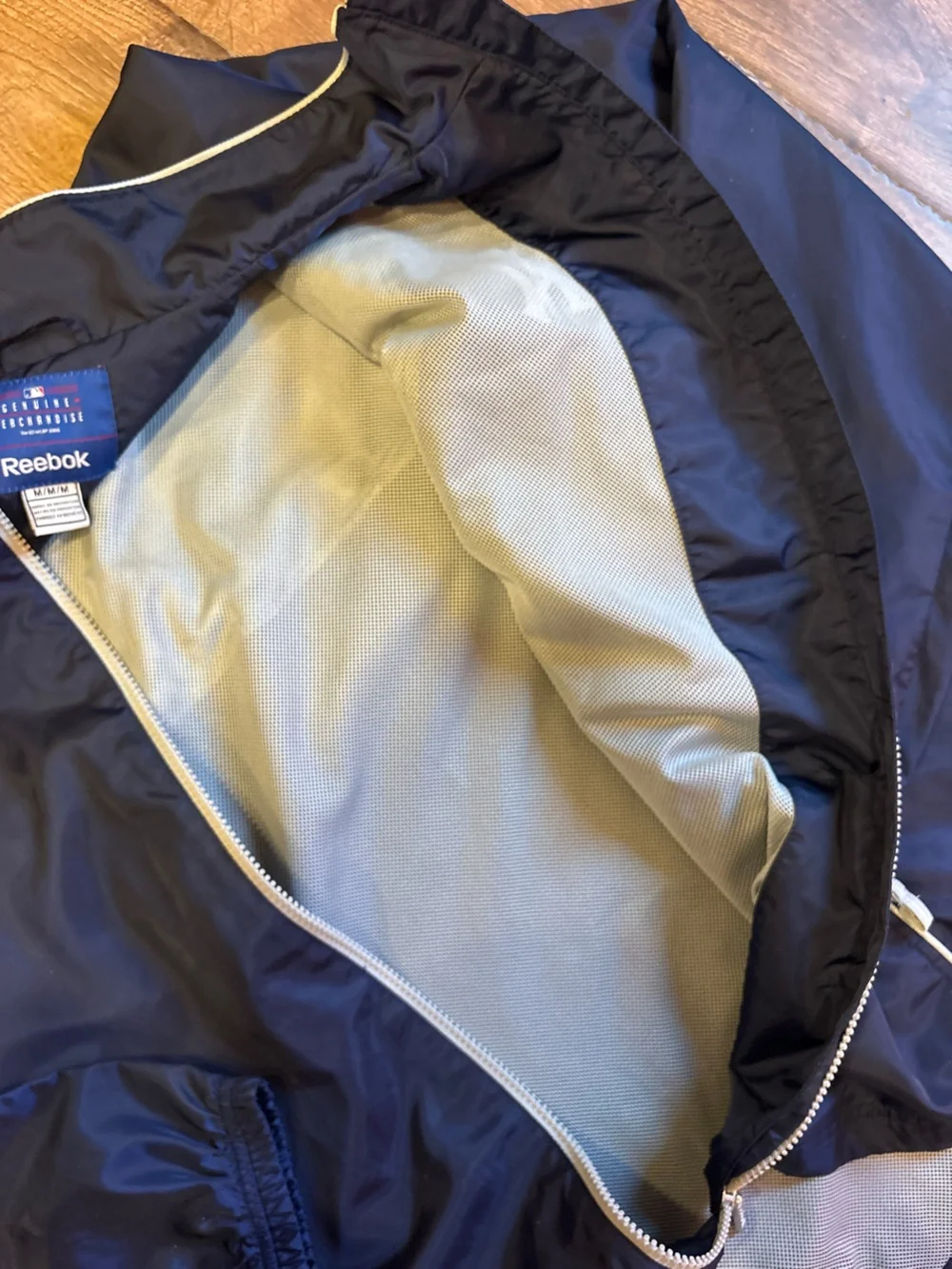 Yankees Reebok full zip windbreaker men’s jacket